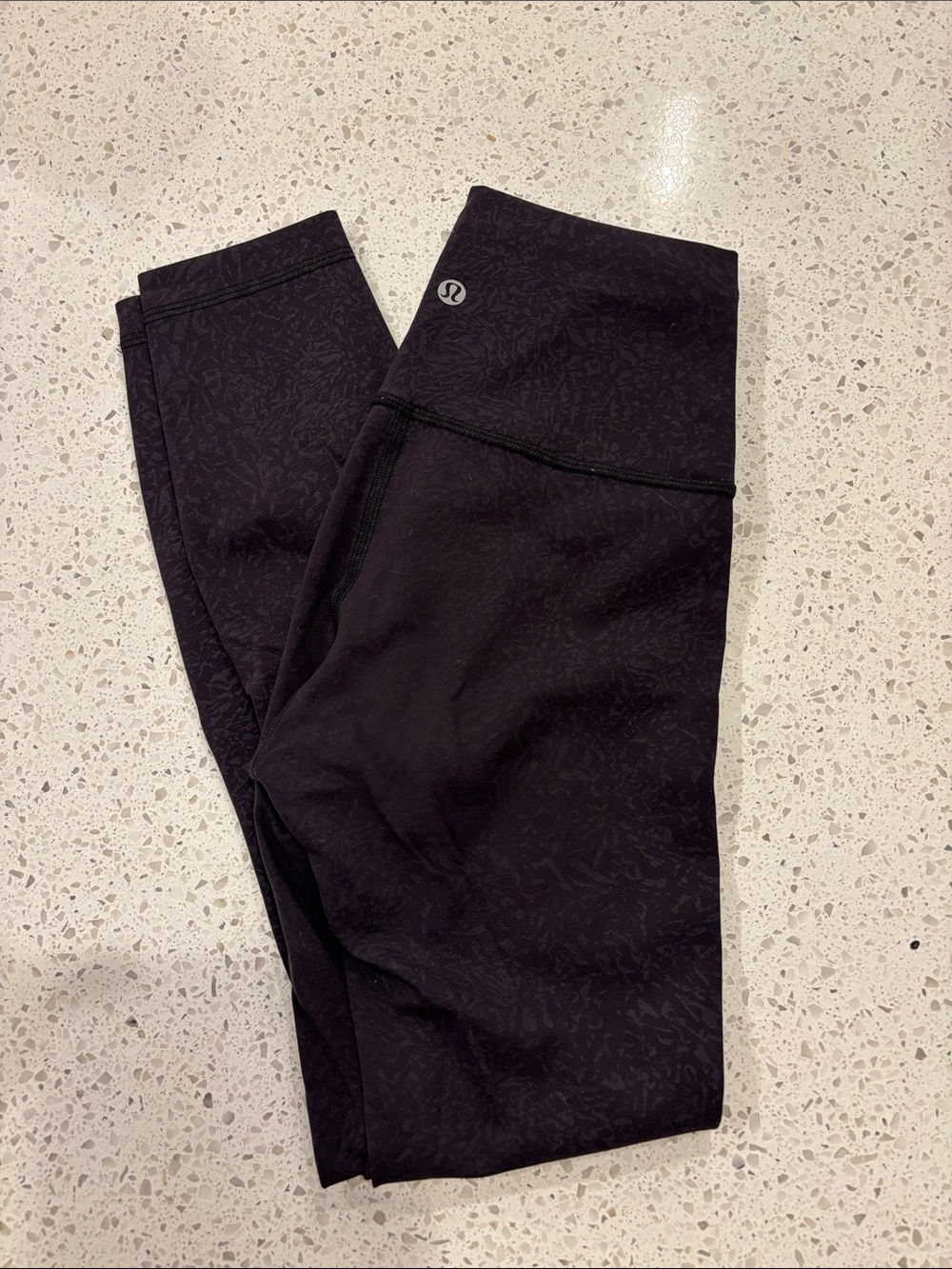 lululemon athletica Women’s Black Subtle-Print Leggings